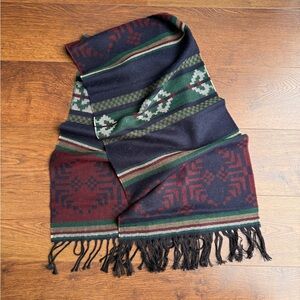 Pierre Cardin Red, Blue and Green Patterned Knit